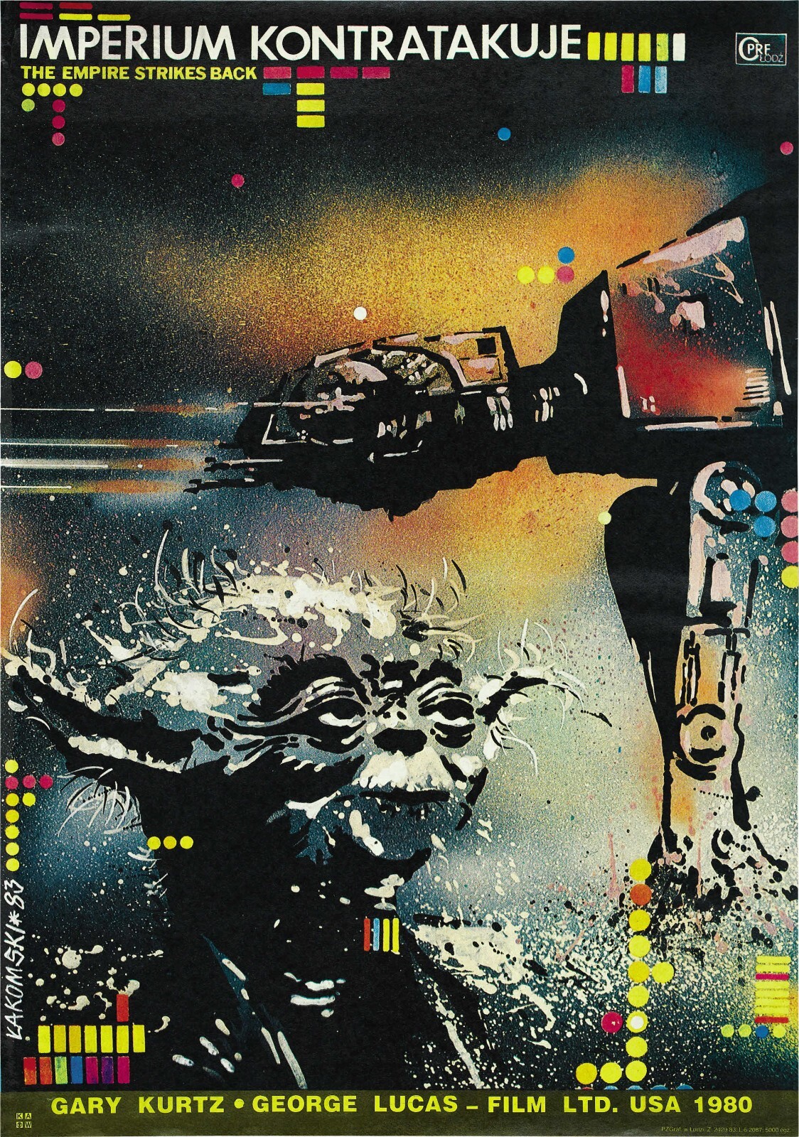 1980 Star Wars Episode V The Empire Strikes Back Movie Poster 11X17 Yoda 🔥