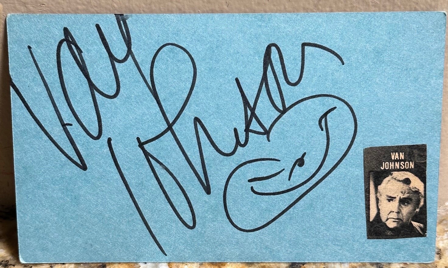 👀 Rodney Van Johnson Signed Autograph 3×5 Index Card Holiday Hideaway 👀