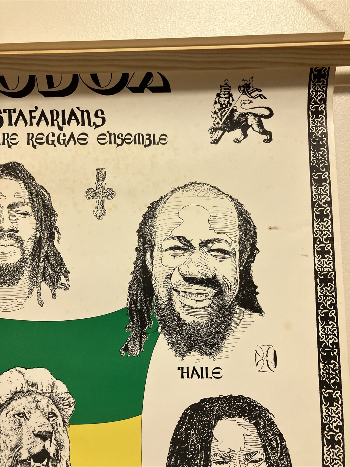 Original 1981 The Rastafarians Orthodox VTG Promo Poster 22.5”x33.5” Roots VG