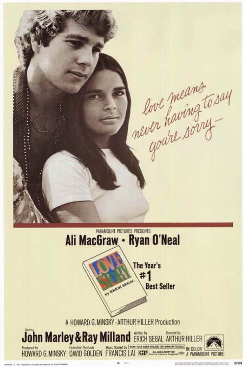 Love Story 11”x17” Unframed Card Movie Poster On Card Stock