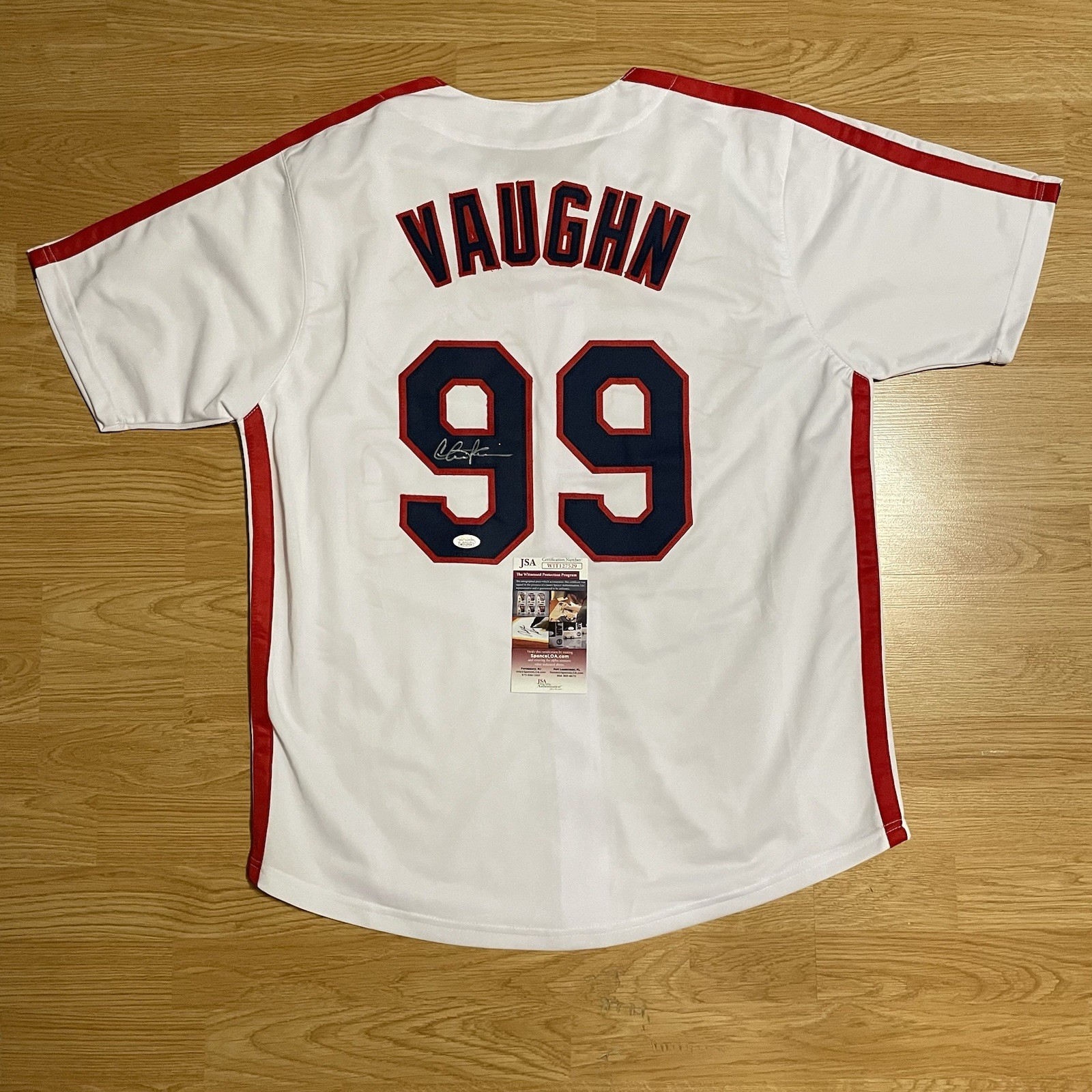 Charlie Sheen Major League Cleveland Indians Autograph Signed Jersey JSA COA