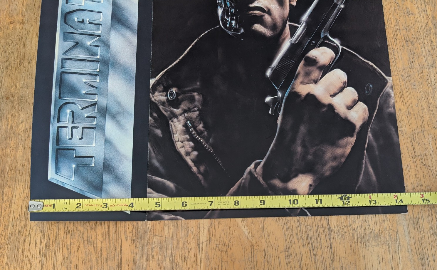 Terminator 1983 Pre Release Poster Arnold Schwarzenneger Rare 14 x 14″ Fine