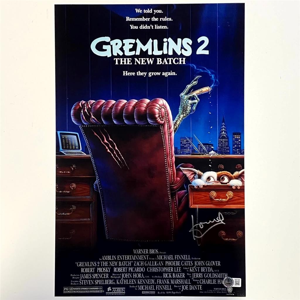 Howie Mandel signed Gremlins 2 Photo 11×17 Movie Poster autograph ~ Beckett BAS