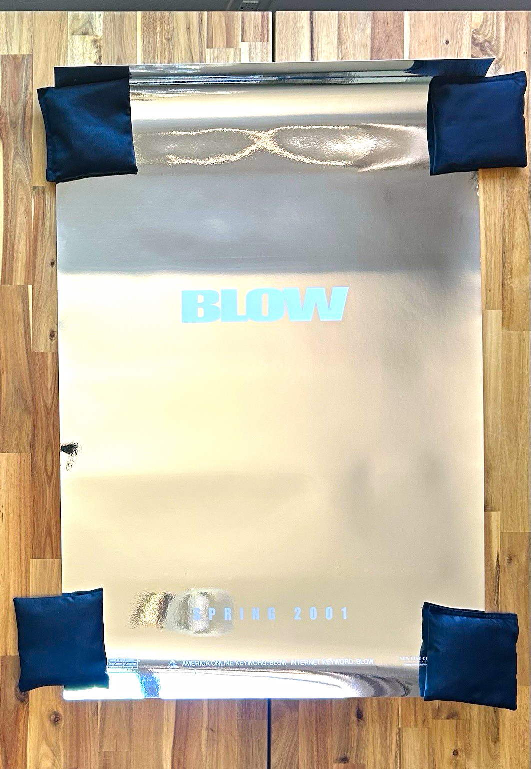 BLOW Johnny Depp Movie Poster Foil on Heavy Stock ORIGINAL 27×40