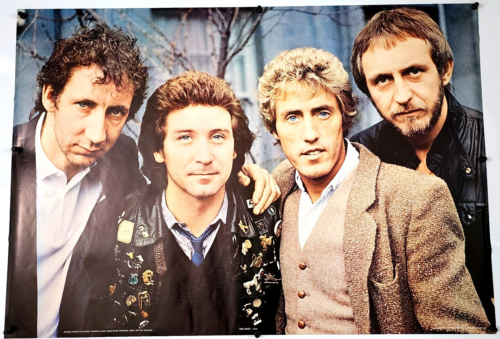 1981 THE WHO Roger Daltrey Pete Townshend POSTER 24″x33.5″