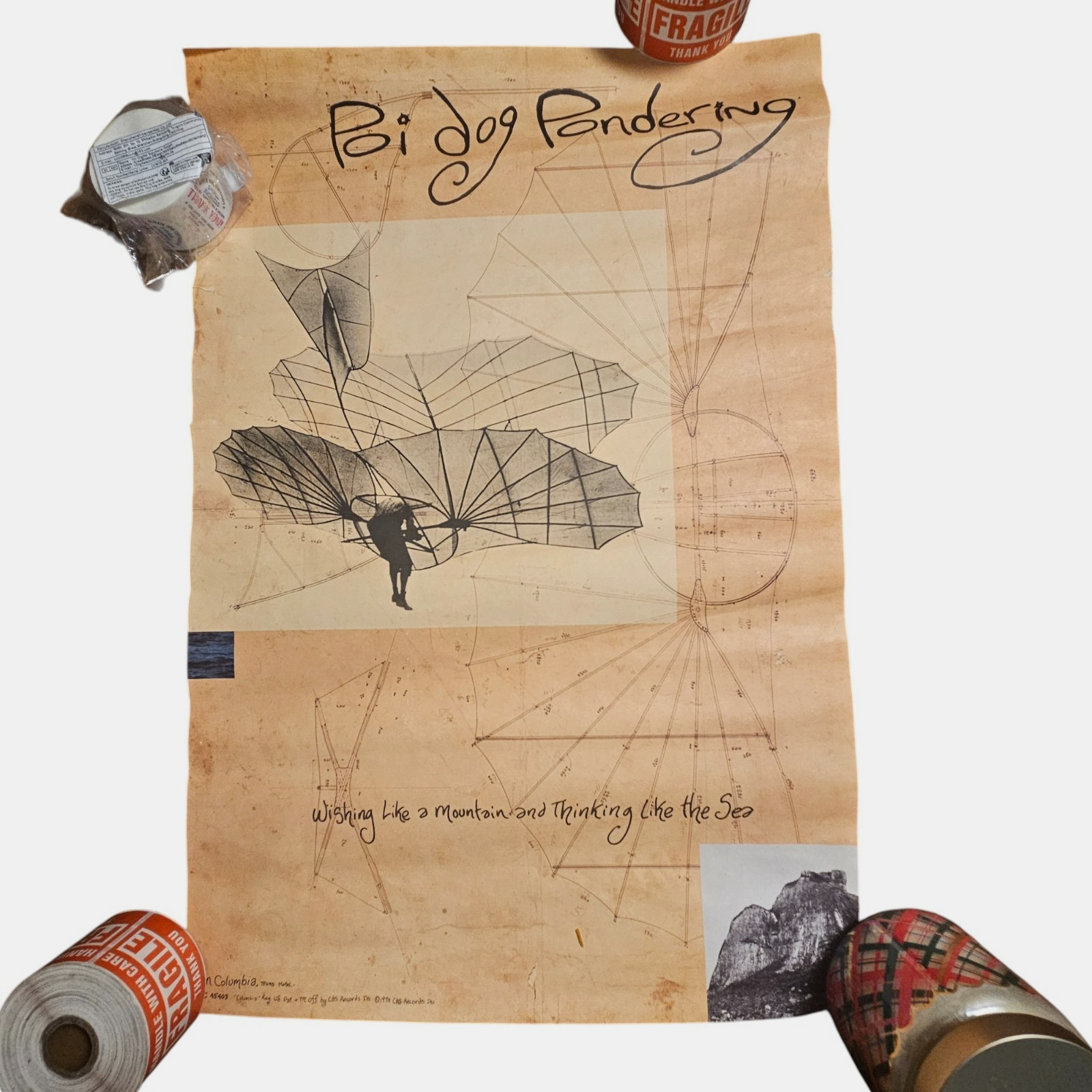 Poi Dog Pondering Wishing Like Mountain Thinking Like Sea 16×23.5 Poster 1990