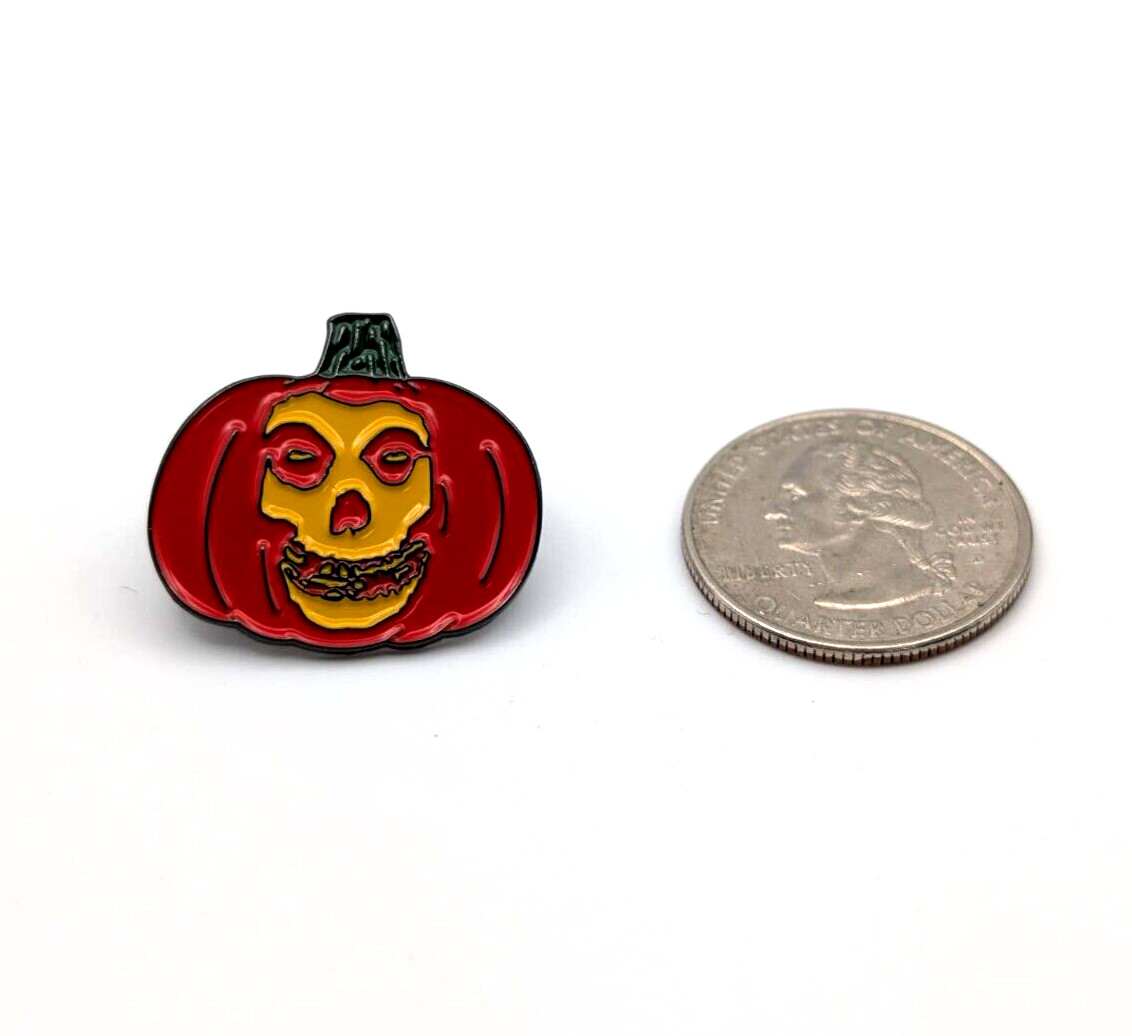 The Misfits – Pumpkin Halloween Enamel Pin Heavy Metal Guitar Rock Brooch Lapel