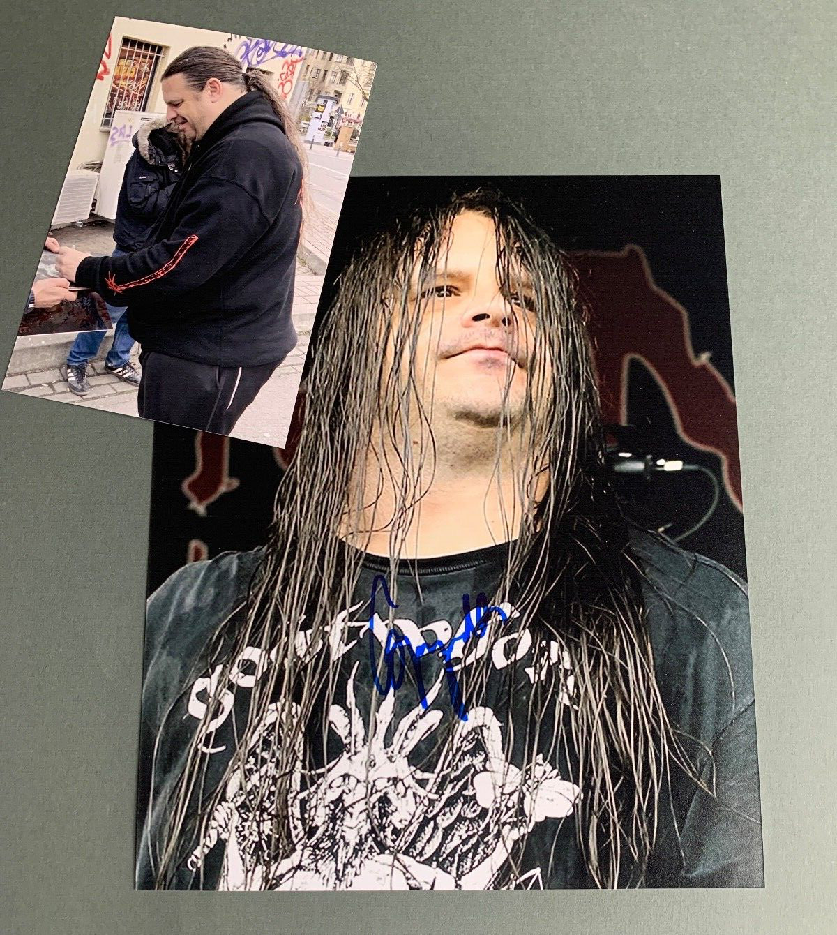 GEORGE FISHER ‘CANNIBAL CORPSE’ signed in-person signed autograph 8×10 photo