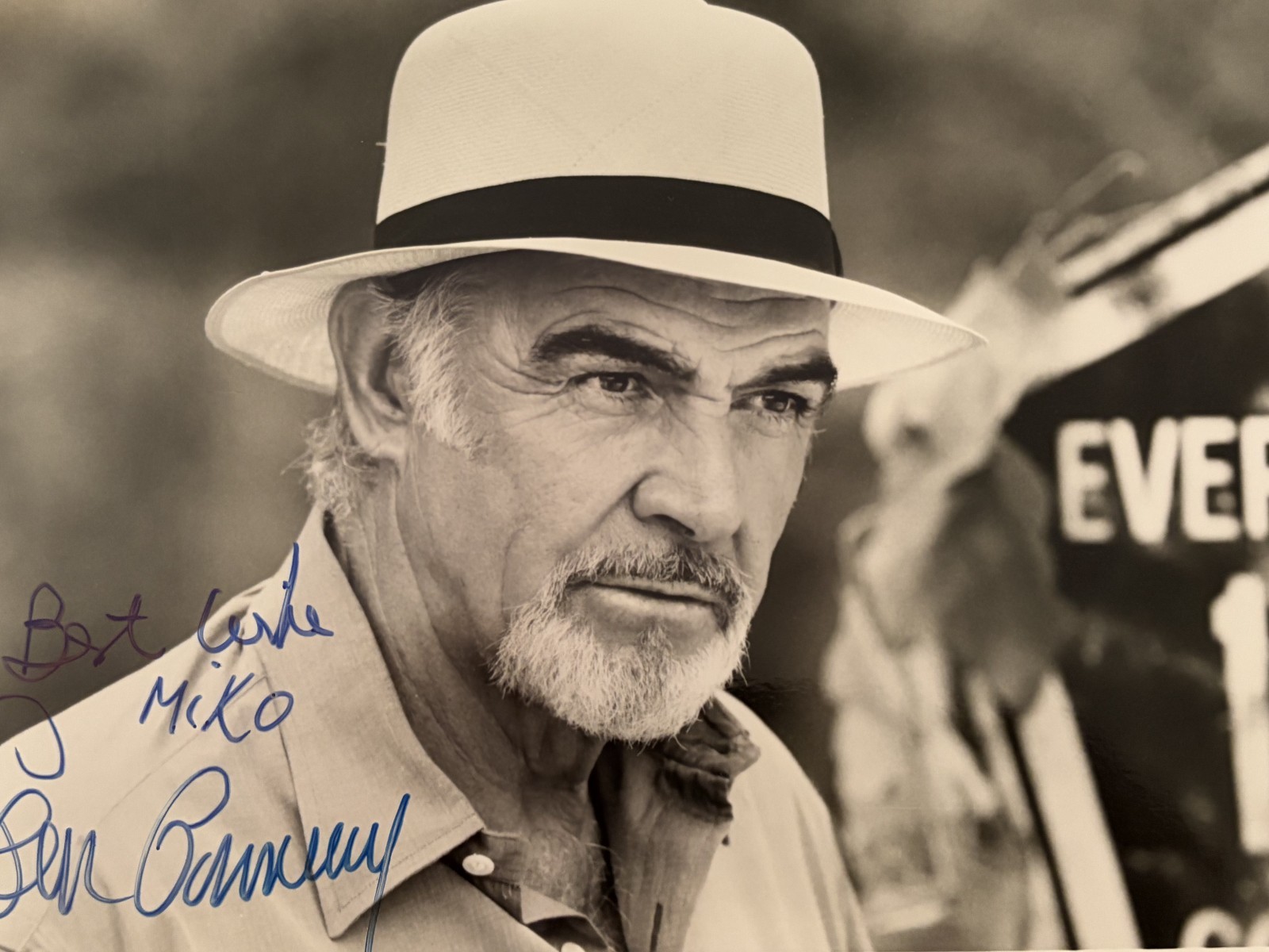 SEAN CONNERY SIGNED PHOTO JAMES BOND RAIDERS OF THE LOST ARK