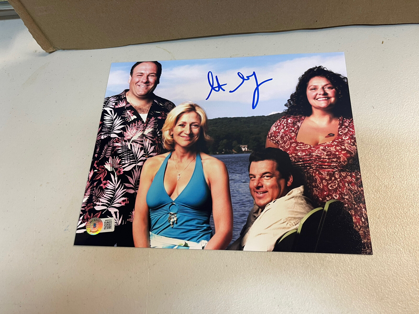 STEVE SCHIRRIPA Signed Sopranos 8×10 Autograph Photo BOBBY BACCALIERI Lake BAS