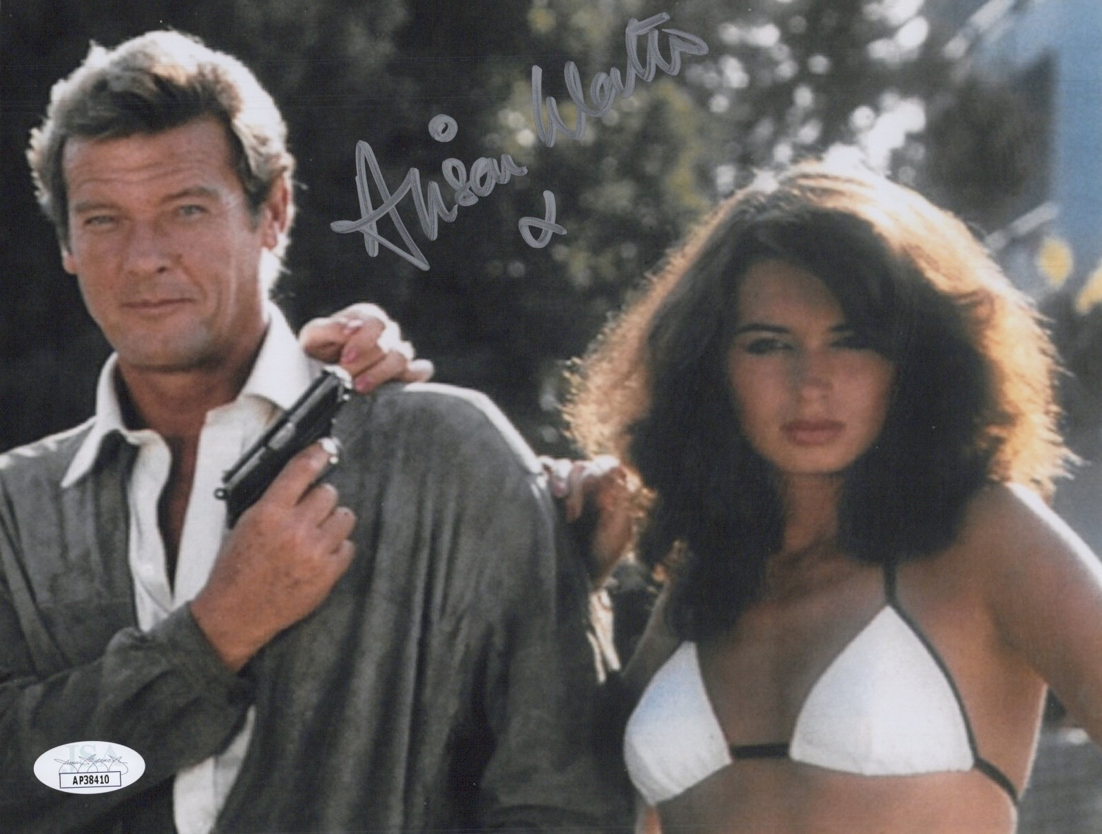 ALISON WORTH Signed BOND GIRL 8×10 Photo Octopussy / For Your Eyes Only JSA COA