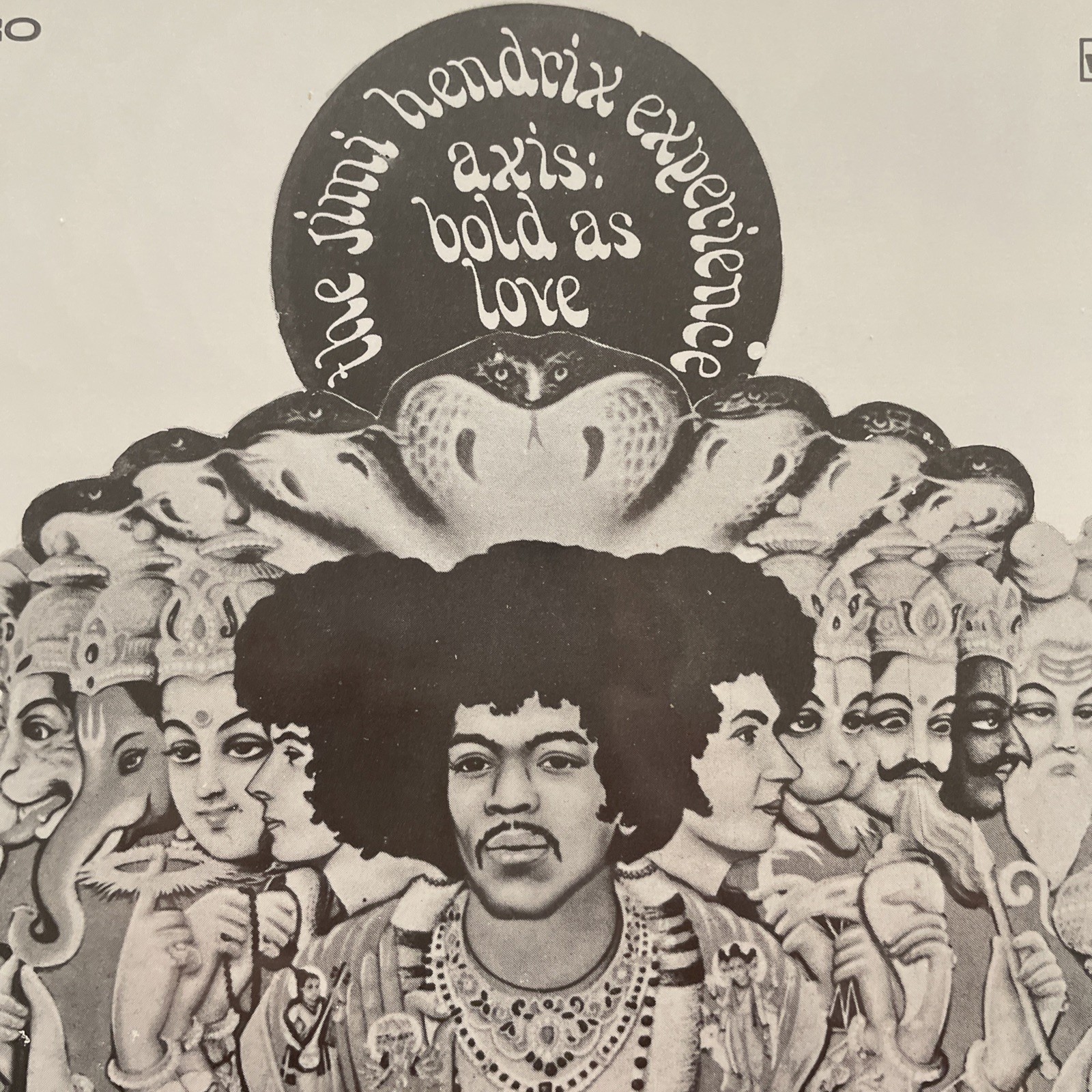 1968 Jimi Hendrix Experience AXIS BOLD AS LOVE , Record Promo Ad