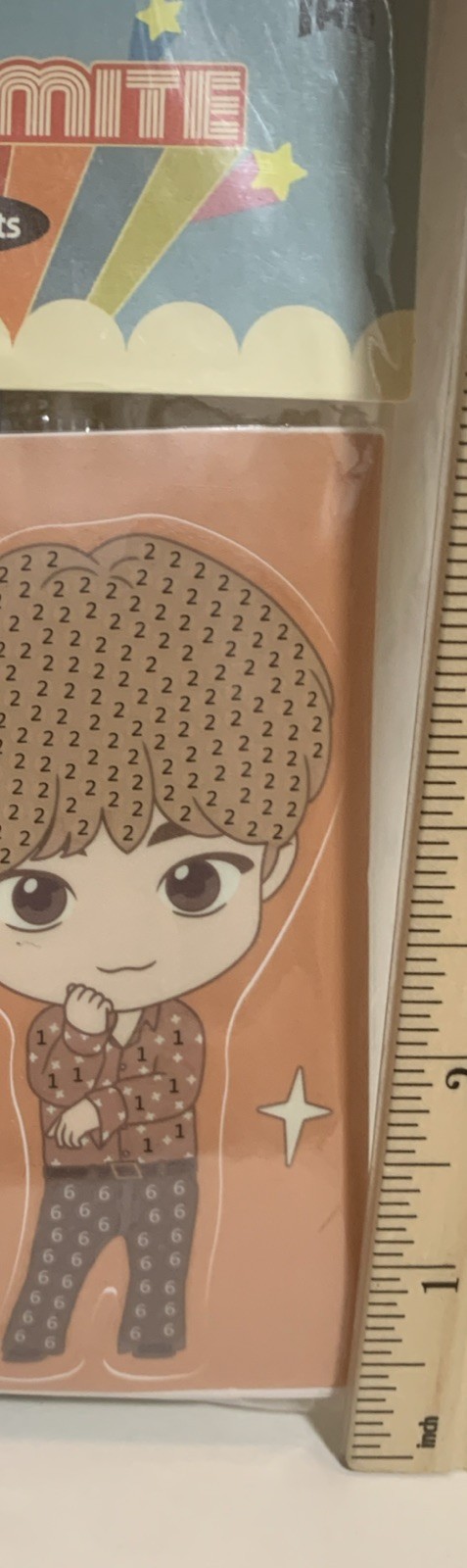 New Sealed BTS TinyTan DIY Cubic Deco Stickers Kit Featuring JIN