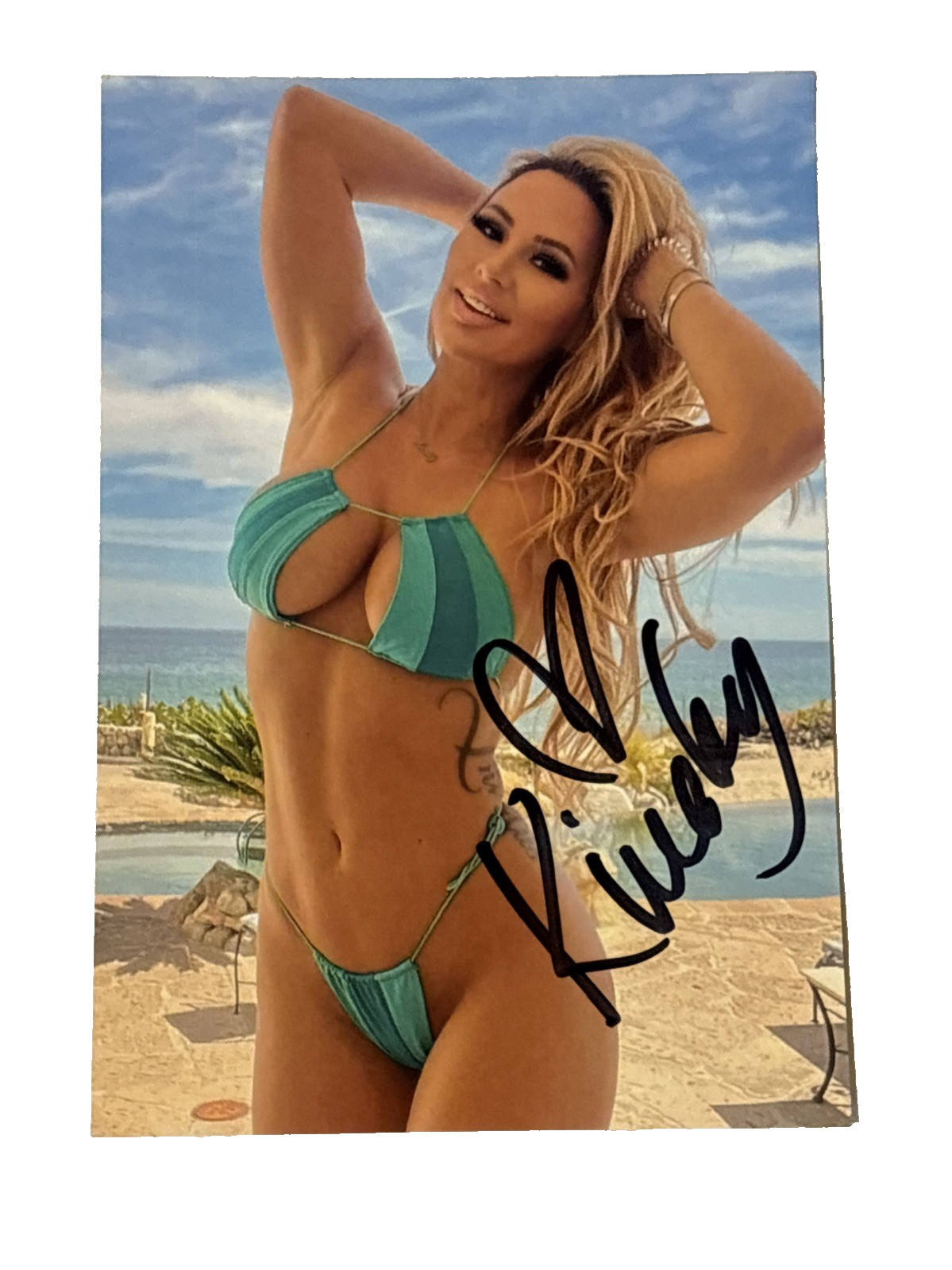 Kindly Myers Hand Signed 4×6 Autographed Photo Playboy Model