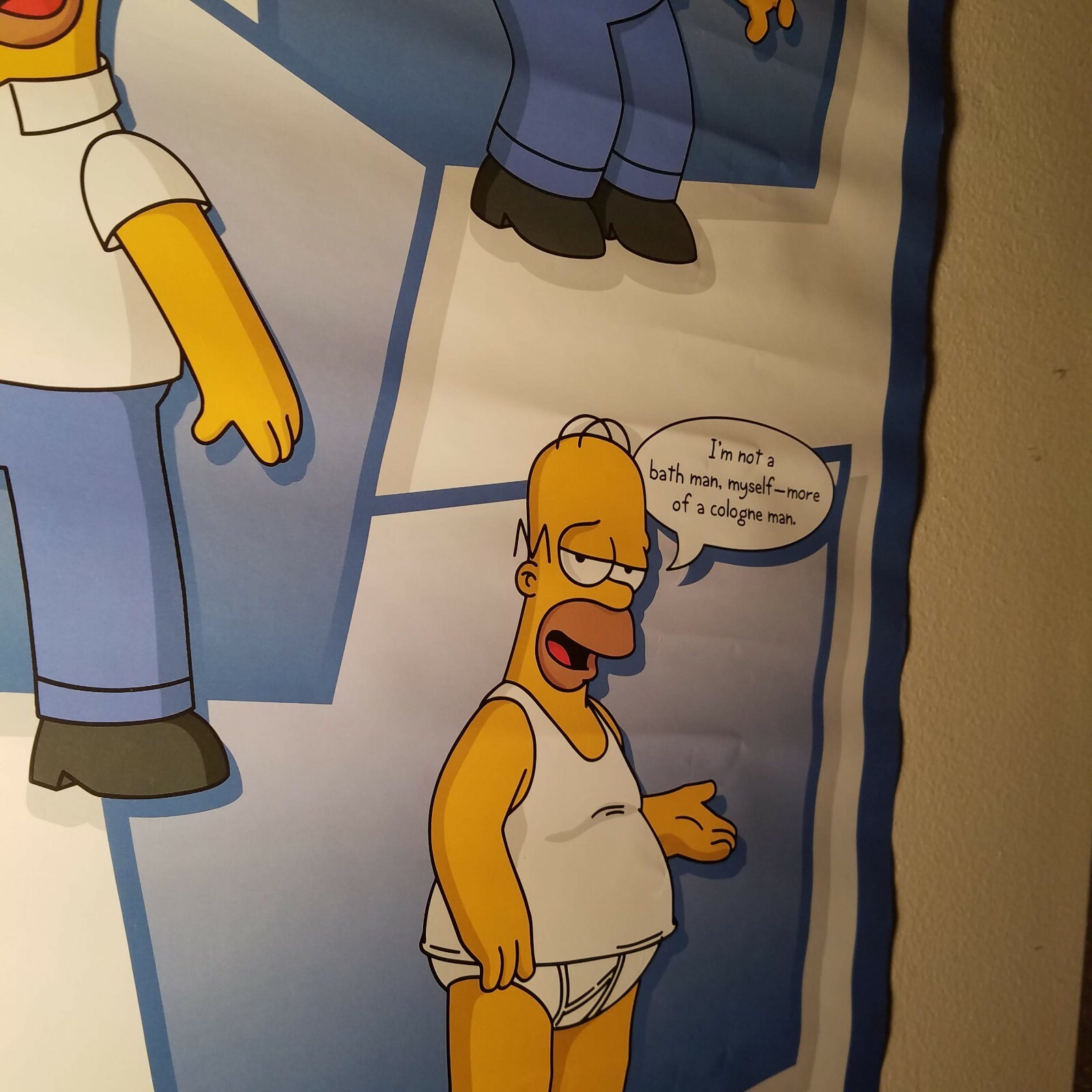 The Simpsons, Homer Simpson quotes poster. Measures at 22 3/8″x 34 1/2″