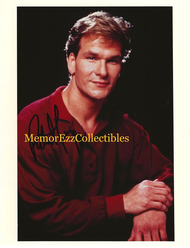 PATRICK SWAYZE Dirty Dancing & Ghost SIGNED Autographed 8×10 Color Photo