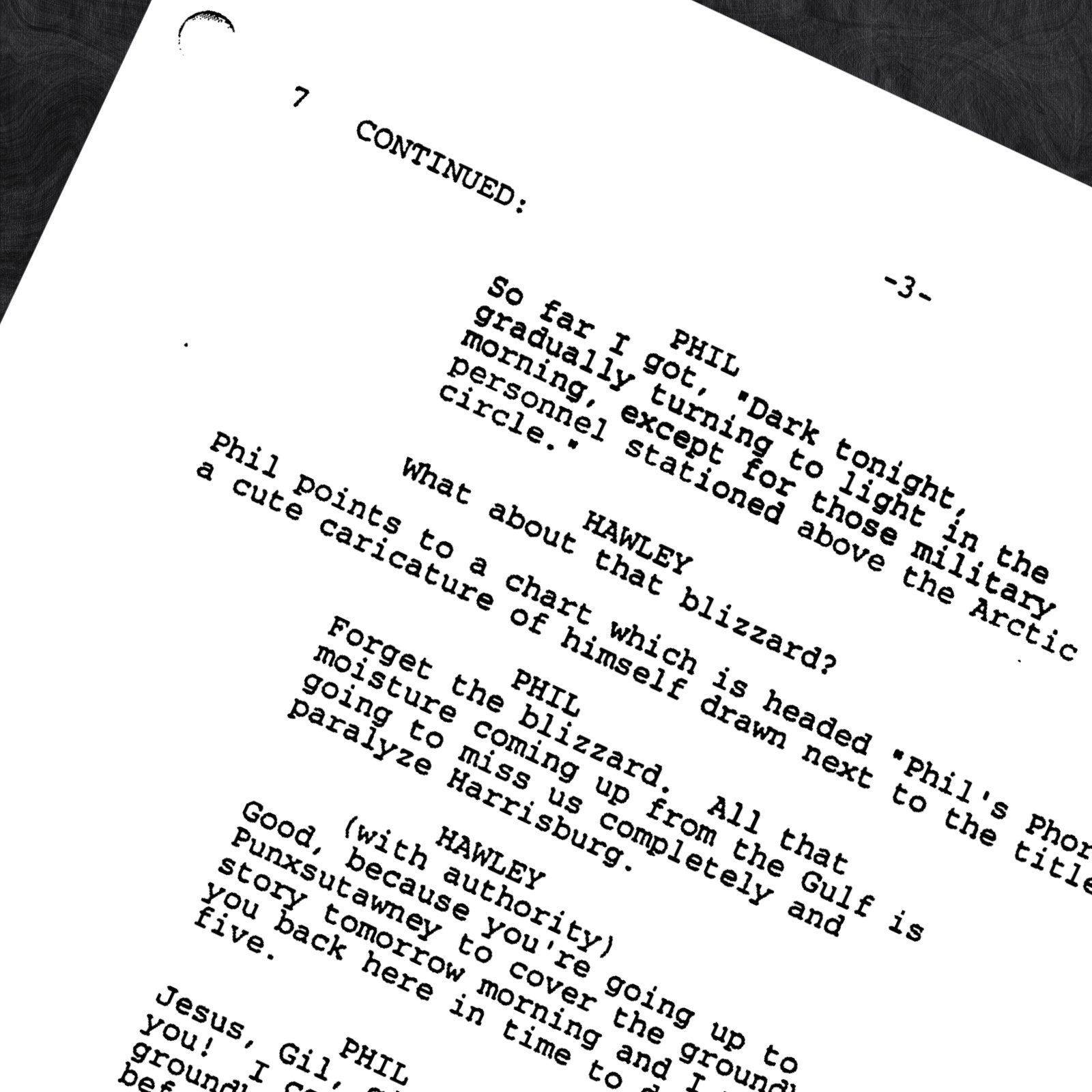 Groundhog Day Script Cast Signed Autograph Reprints & 8x10in Signed Reprint Pic