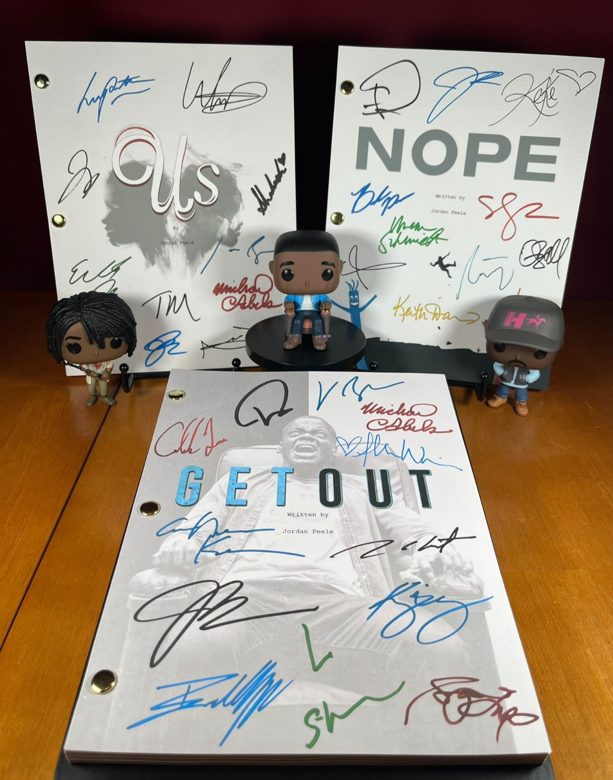 Jordan Peele Script Collection Signed- Autograph Reprints- Get Out, Us & Nope