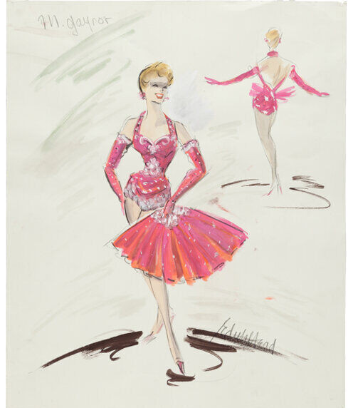8×10 Print Mitzi Gaynor Anything Goes Edith Head Wardrobe Sketch