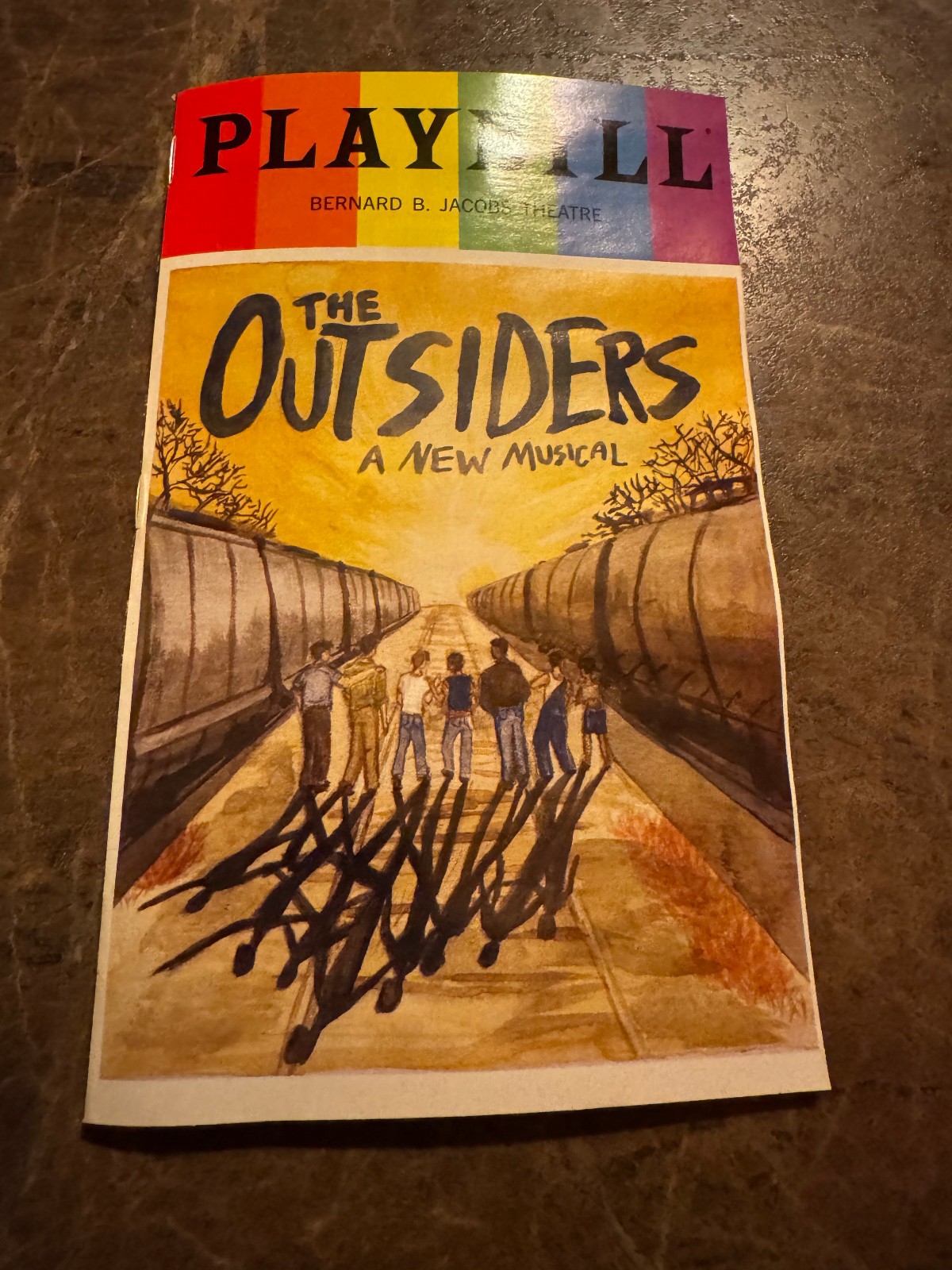 OUTSIDERS broadway Limited Edition pride/contest winner cover & event bookmark