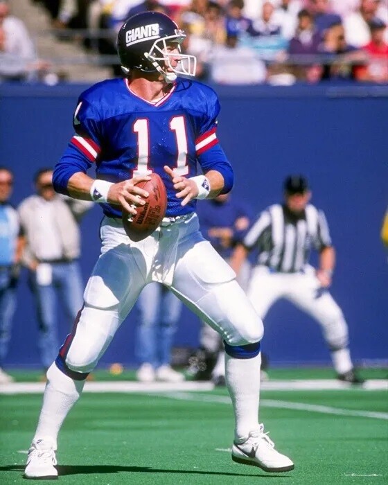 Phil Simms Playing For The New York Giants 8×10 PHOTO PRINT