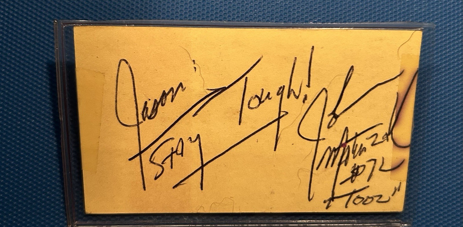 Autograph Signature John Matuszak Raiders Football Player Memorabilia