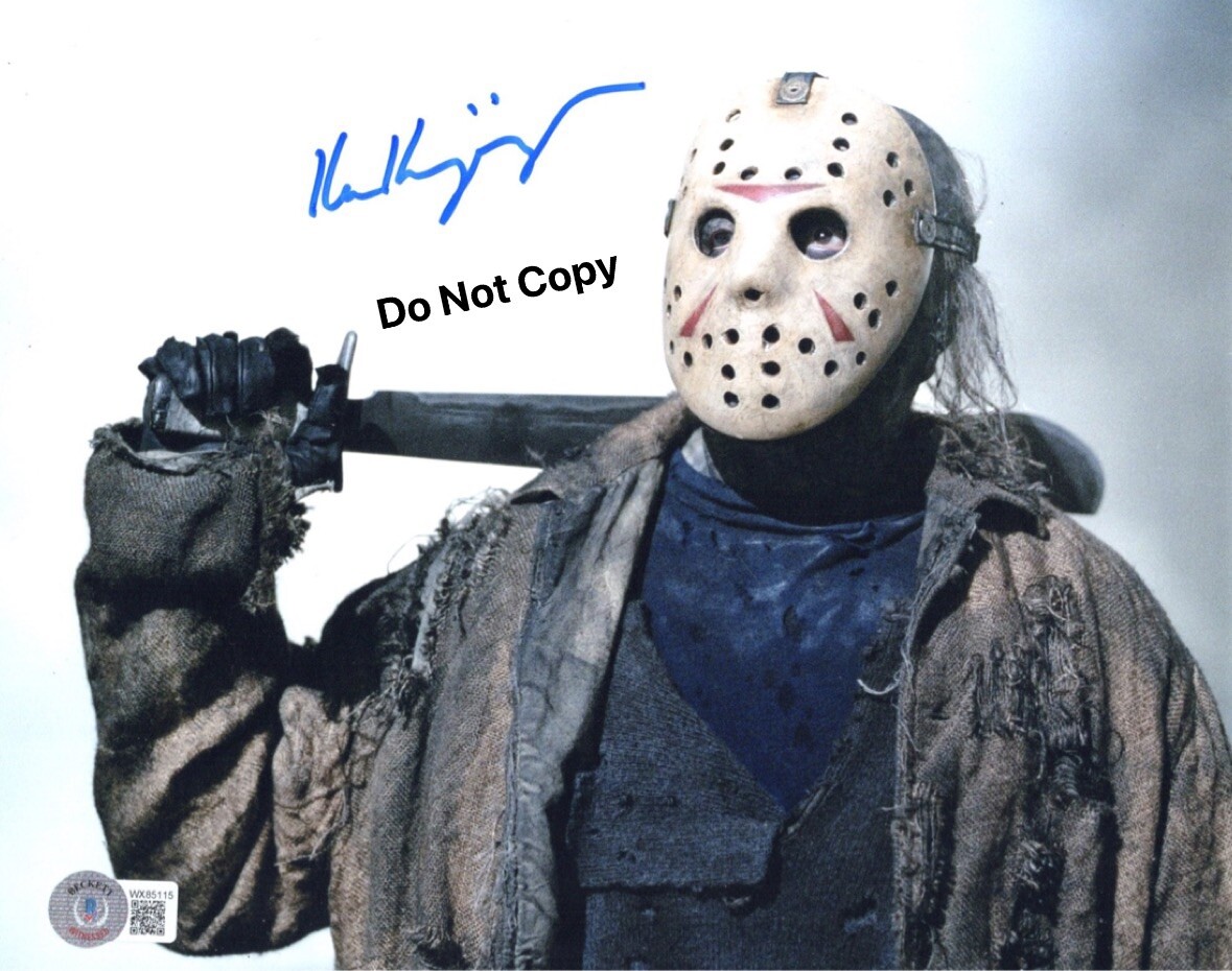 KEN KIRZINGER signed 8×10 Photo Friday the 13th Freddy vs Jason Voorhees Beckett