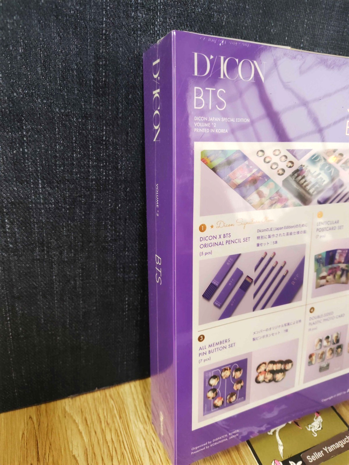 BTS DICON Vol.2 BEHIND Special Edition Photobook W/ Photo Card factory Sealed JP