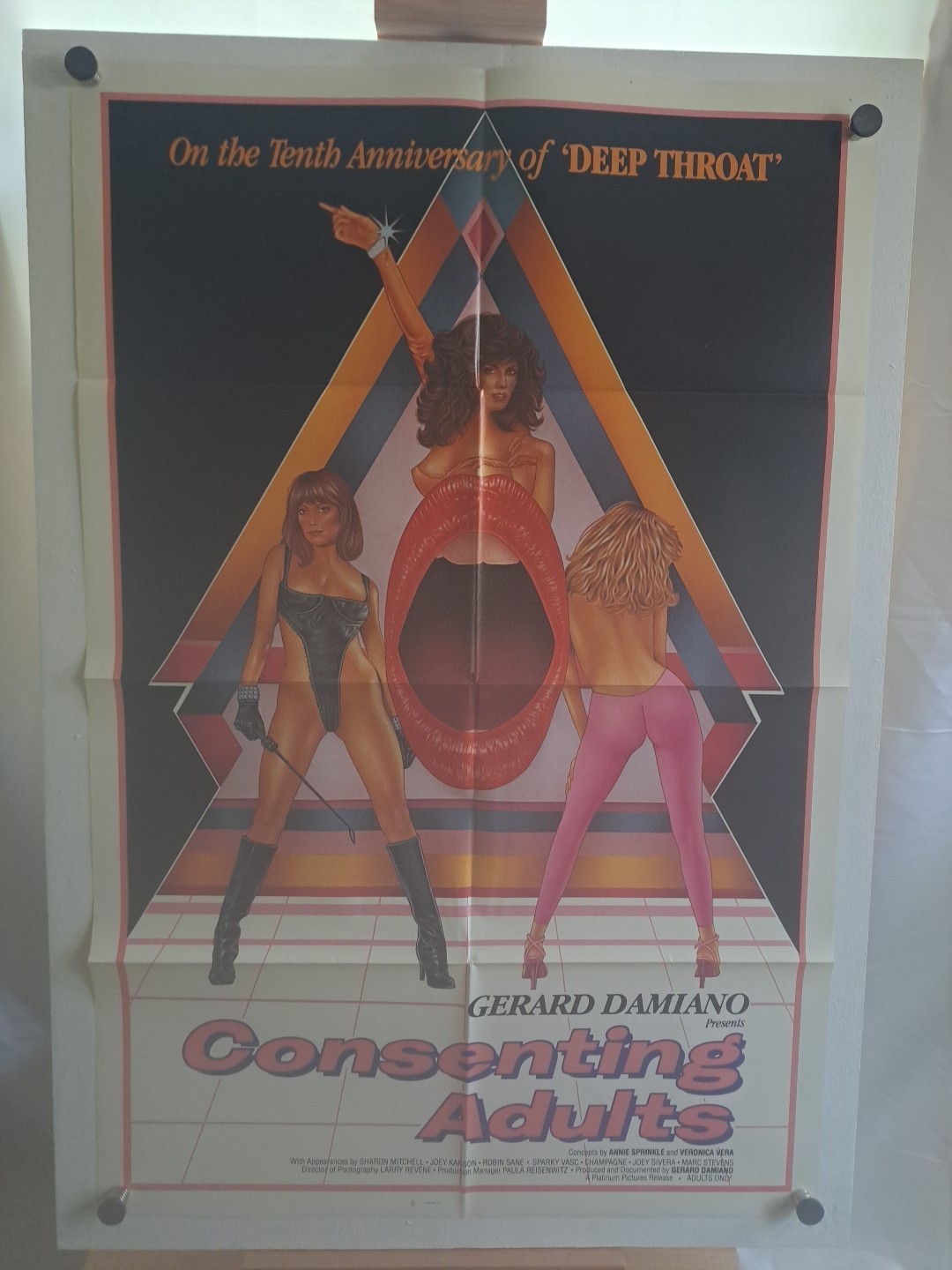Consenting Adults Original 1982 Movie Poster Folded 27×41 1sh