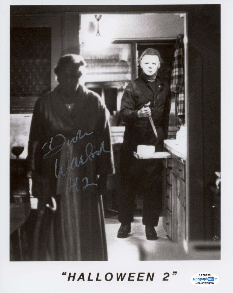 Dick Warlock Signed HALLOWEEN 2 Autograph 8×10 Photo Michael Myers Horror ACOA