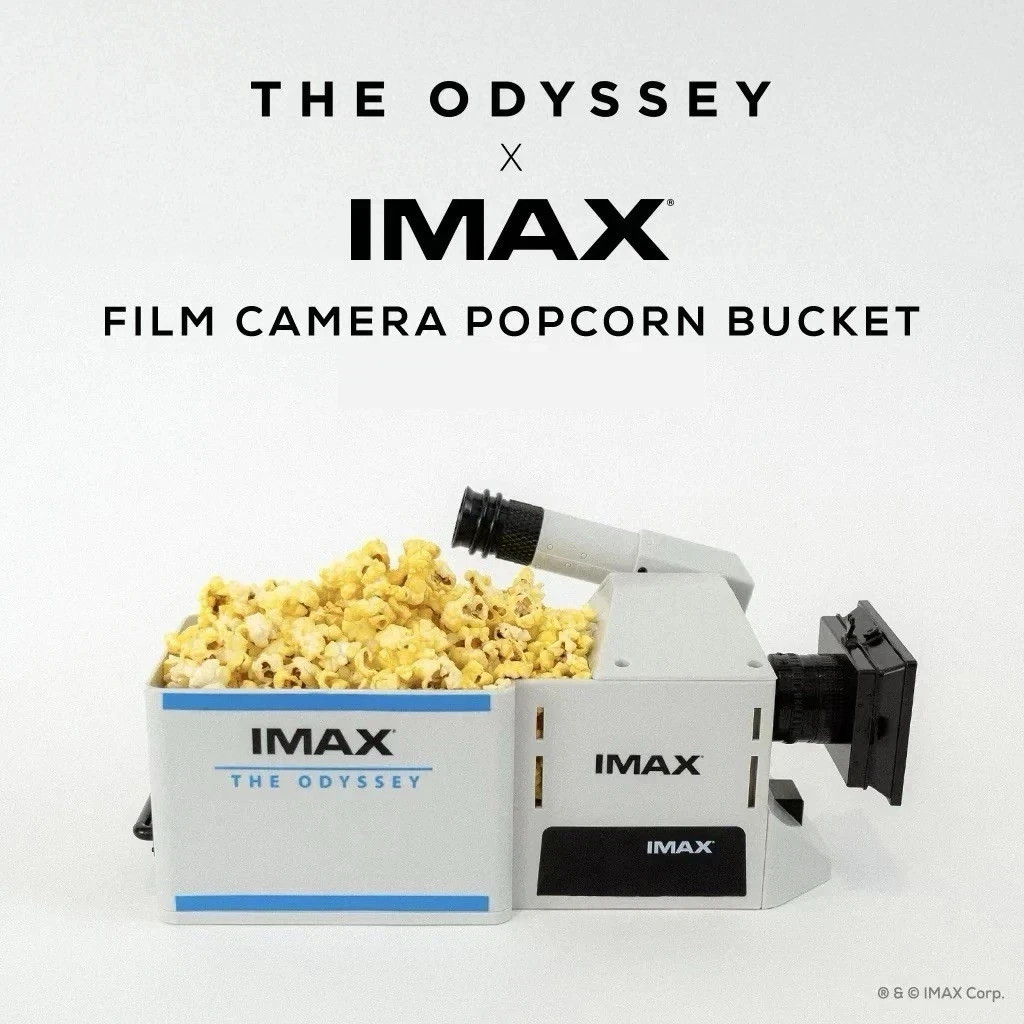 The Odyssey x IMAX Film Camera Popcorn Bucket – 2026 Limited Edition