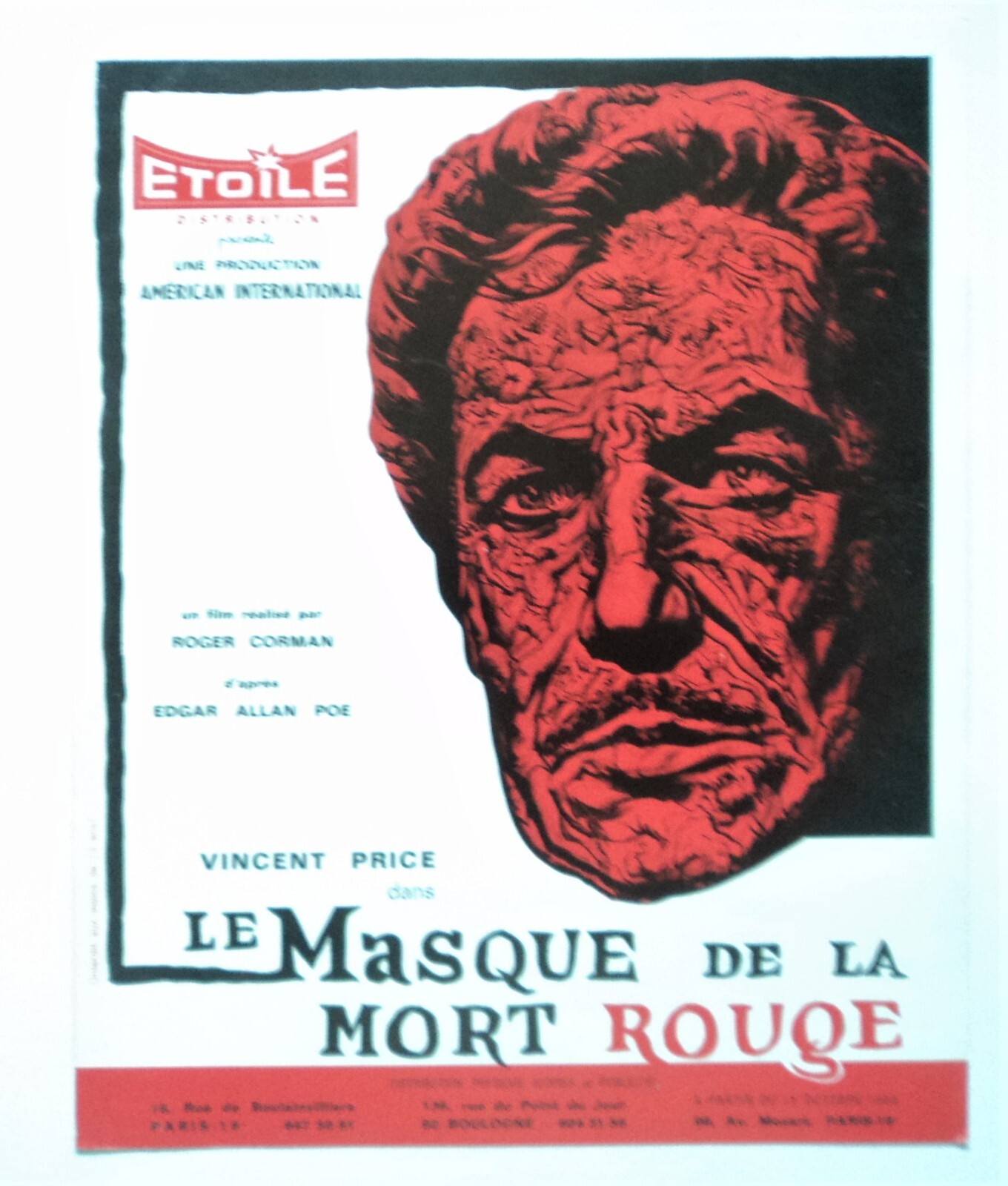* THE MASQUE OF RED DEATH 1964 ~ MOVIE PRESSBOOK ~ VINCENT PRICE ~ ROGER CORMAN
