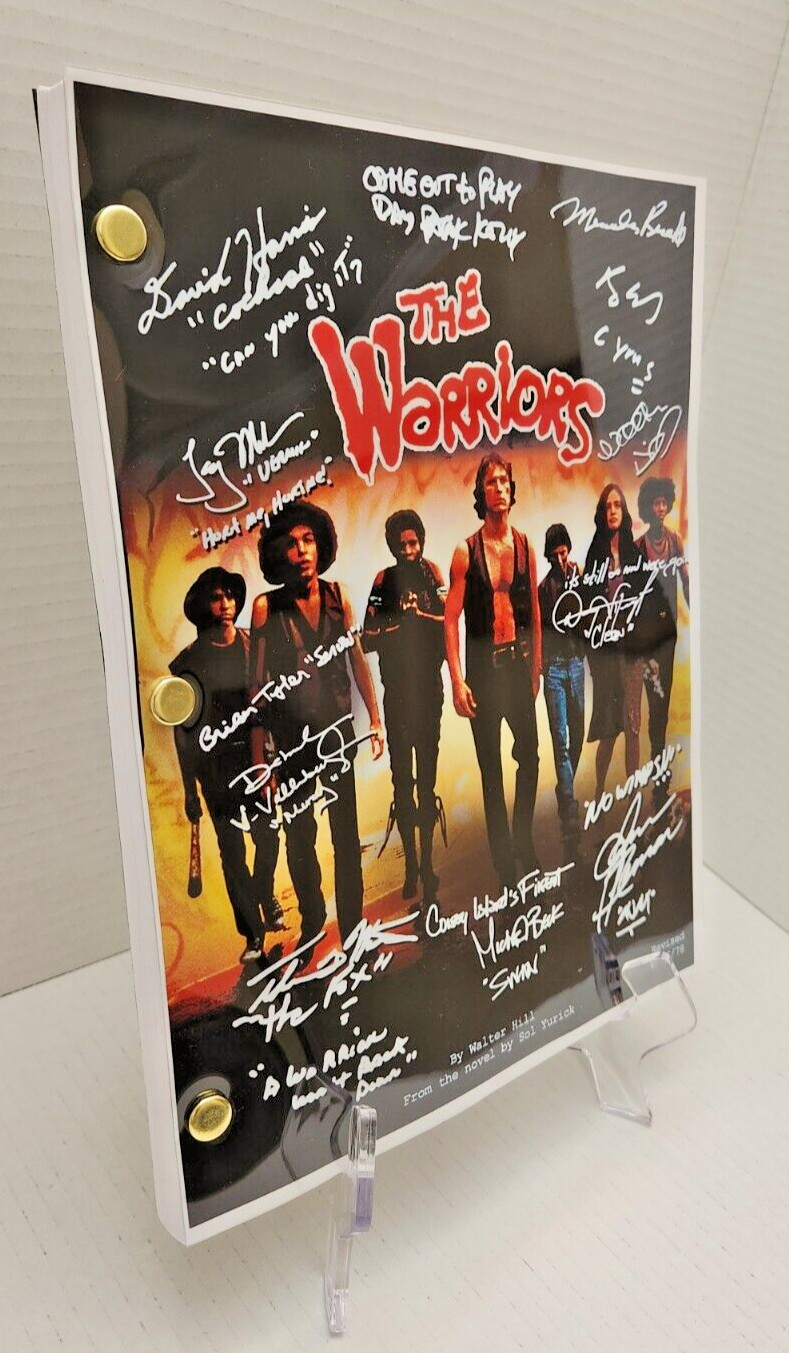 The Warriors Script Cast-Signed – Autograph Reprints – Warriors Movie