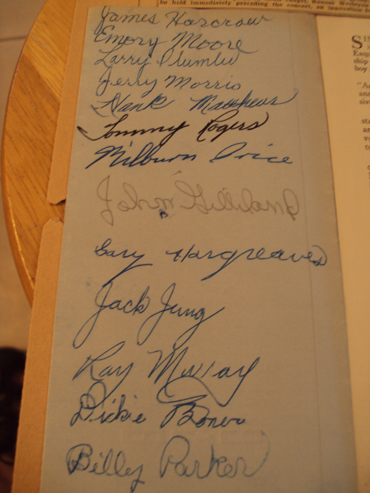 RARE 1940’s Program~APOLLO BOYS’ CHOIR~Autographs~Photo~Coleman Cooper~Paper