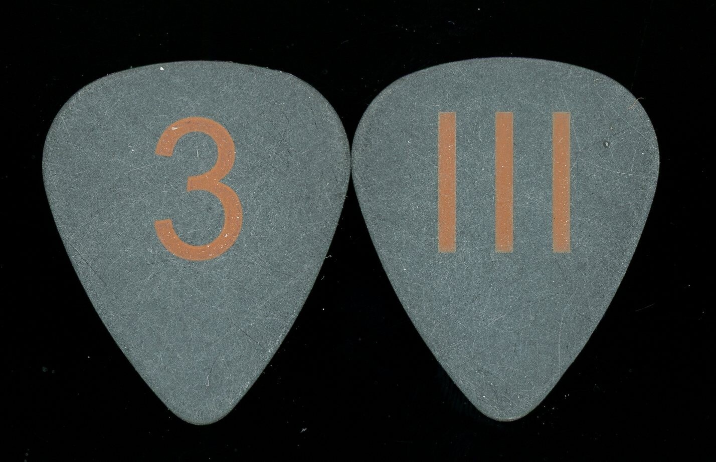 White Stripes Jack White Signature Black/Red Guitar Pick – 2007 Icky Thump Tour