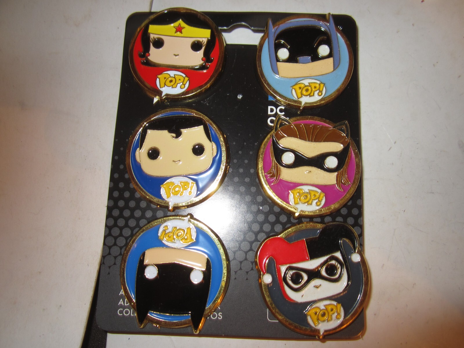 DC Comics Funko Pop! Pins Batman WONDER WOMAN 6 Adult Collectible Lapel Pin NEW