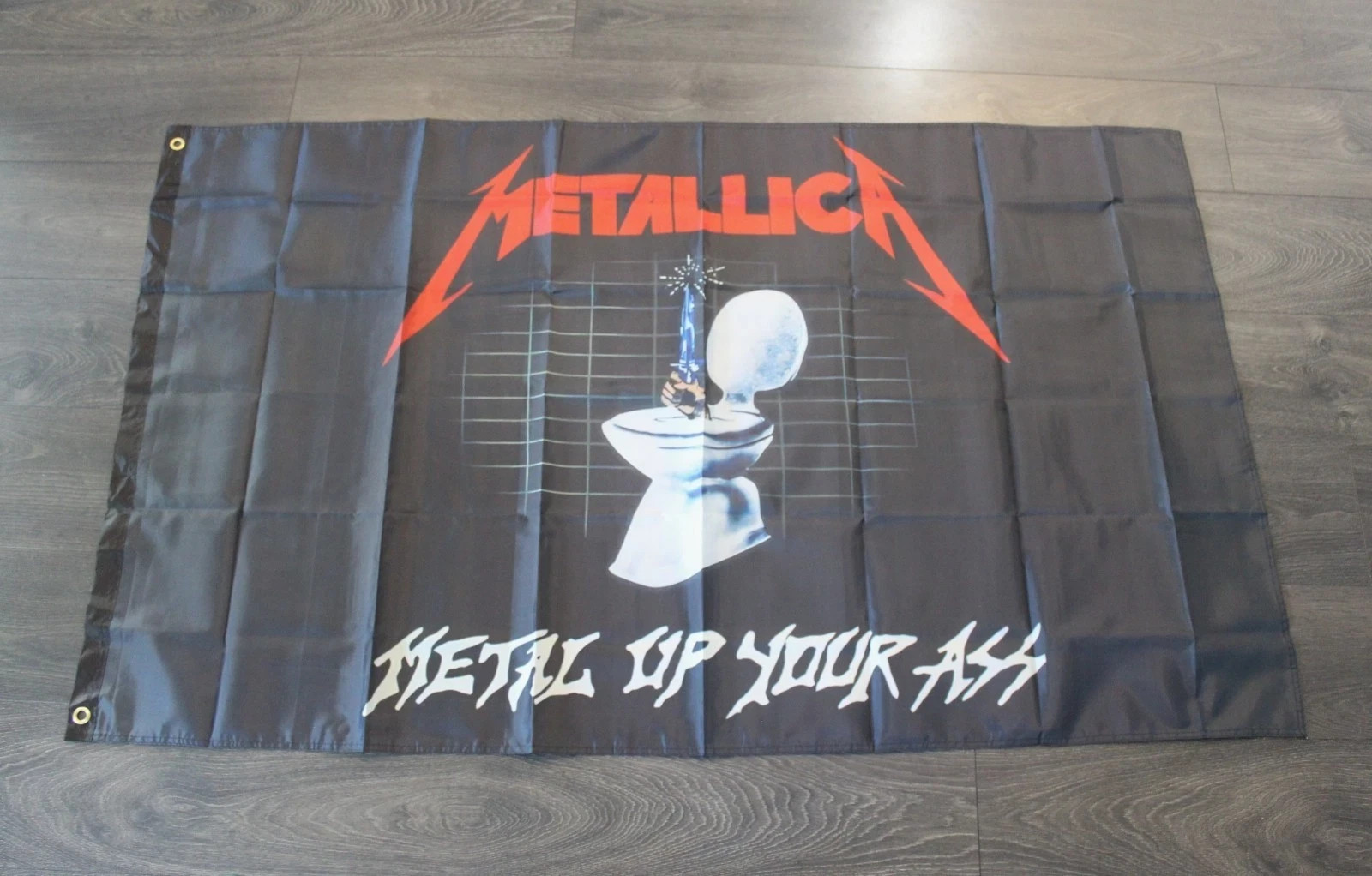 Metallica 2×3,3×5 Ft Flag Music Band Heavy Metal Man Cave Wall Decore Banner