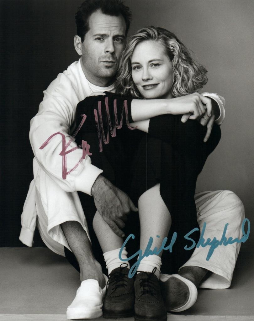 Bruce Willis Cybill Shepherd 8×10 Autographed signed Photo Picture and COA