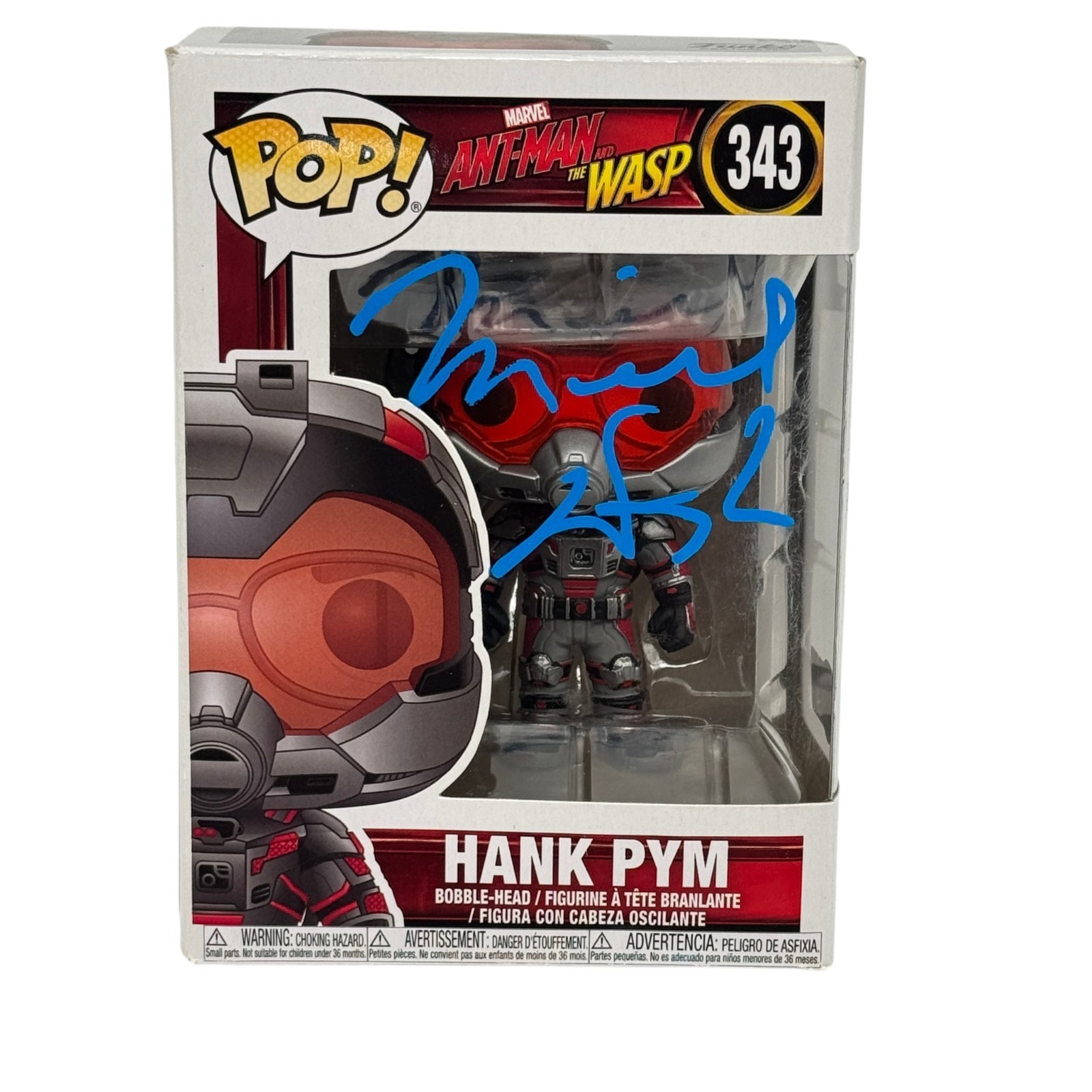 Michael Douglas Signed Dr. Hank Pym Funko Pop! 343 Autograph Beckett Authentic