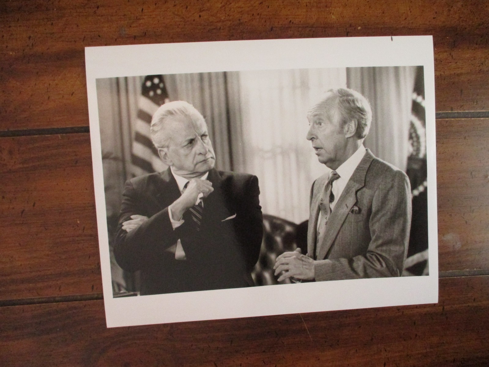 Conrad Bain/George C. Scott(MR. PRESIDENT)1987 10 X 8 Glossy B & W Press Photo