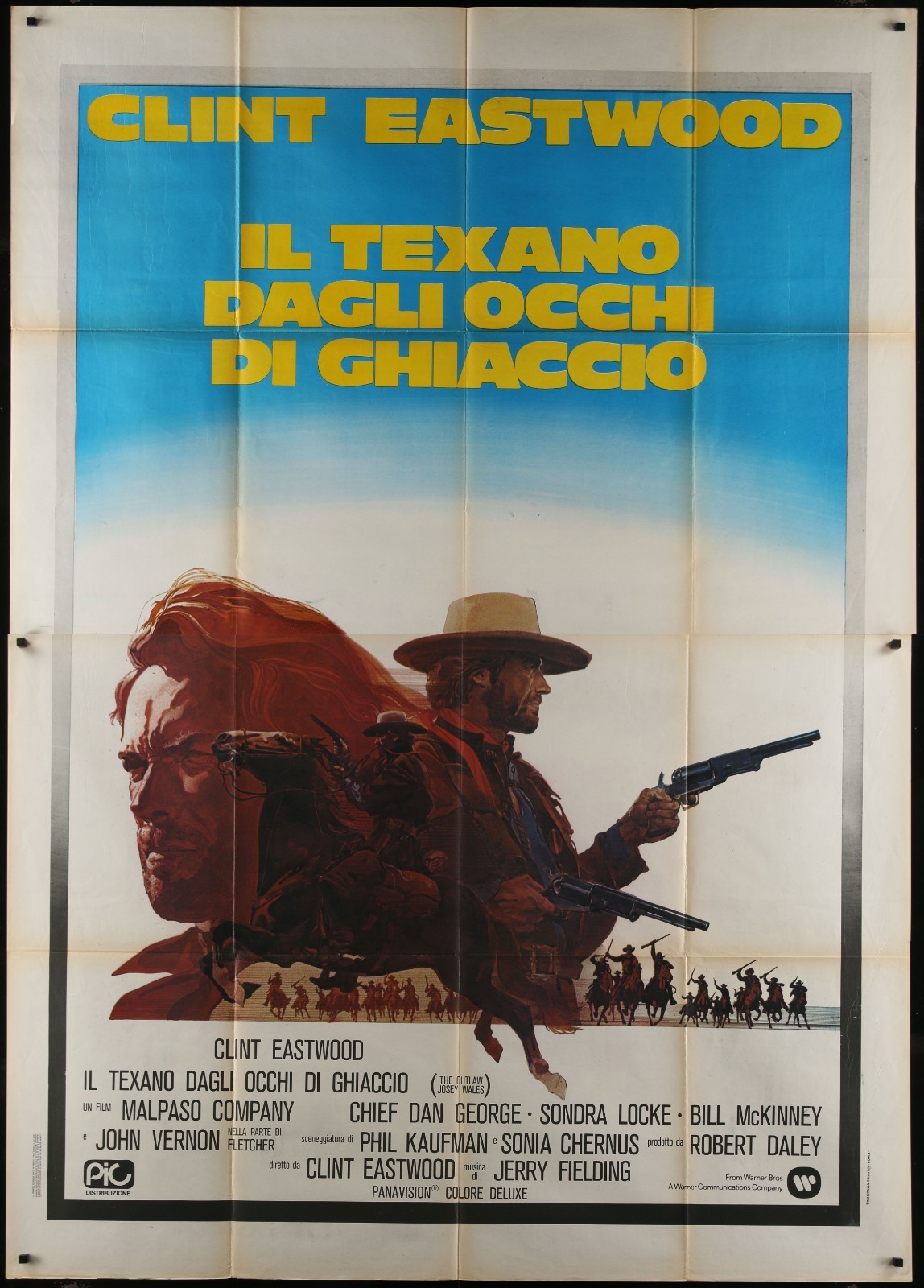 Outlaw Josey Wales Clint Eastwood 1976 Original Italian 55×78 Poster
