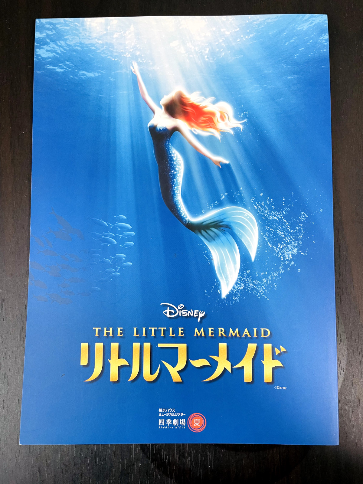 Disney The Little Mermaid Musical Program Brochure Shiki Theatre Company Rare