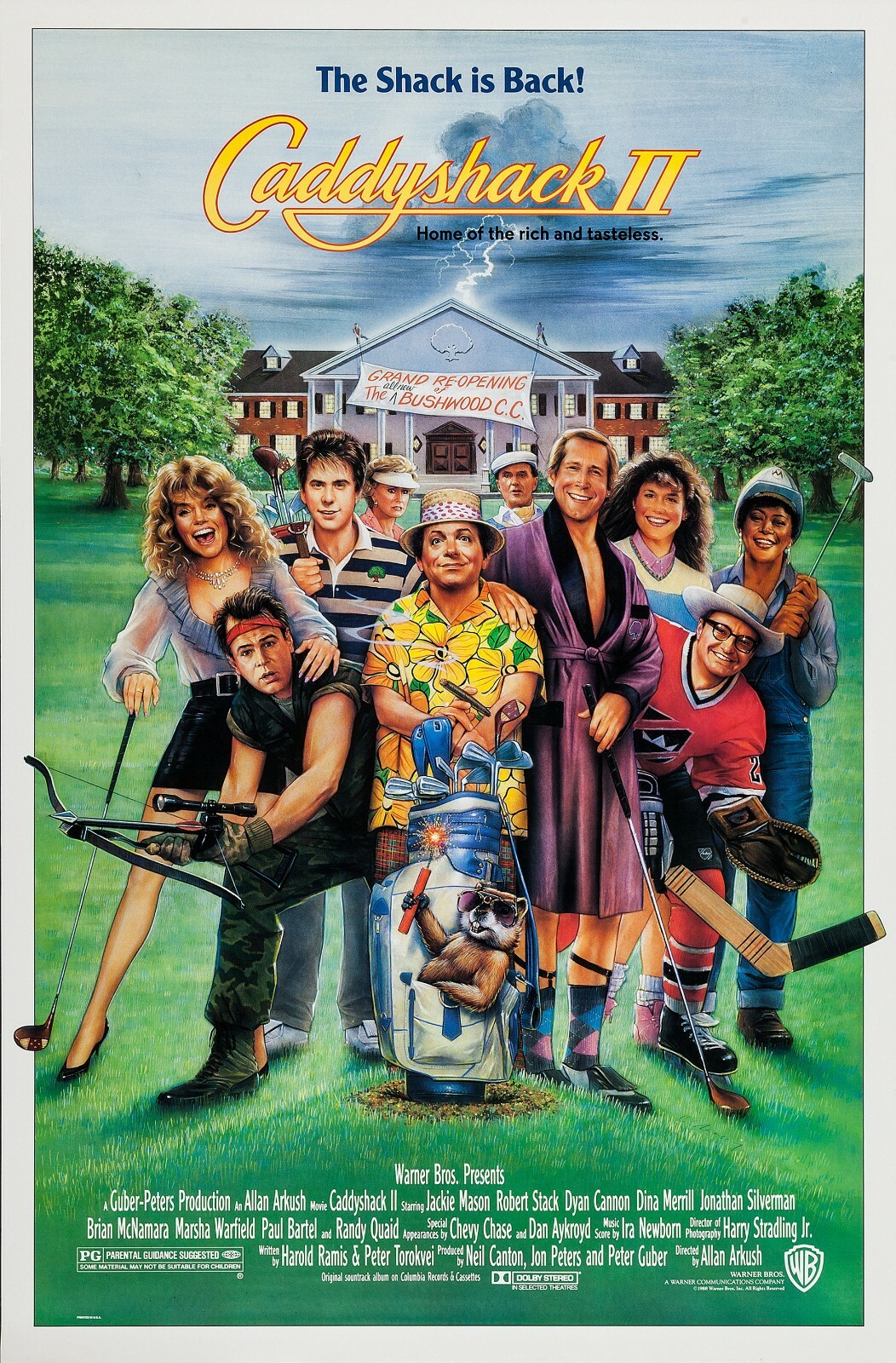 Caddyshack II movie poster – 11 x 17 – Chevy Chase, Dan Aykroyd
