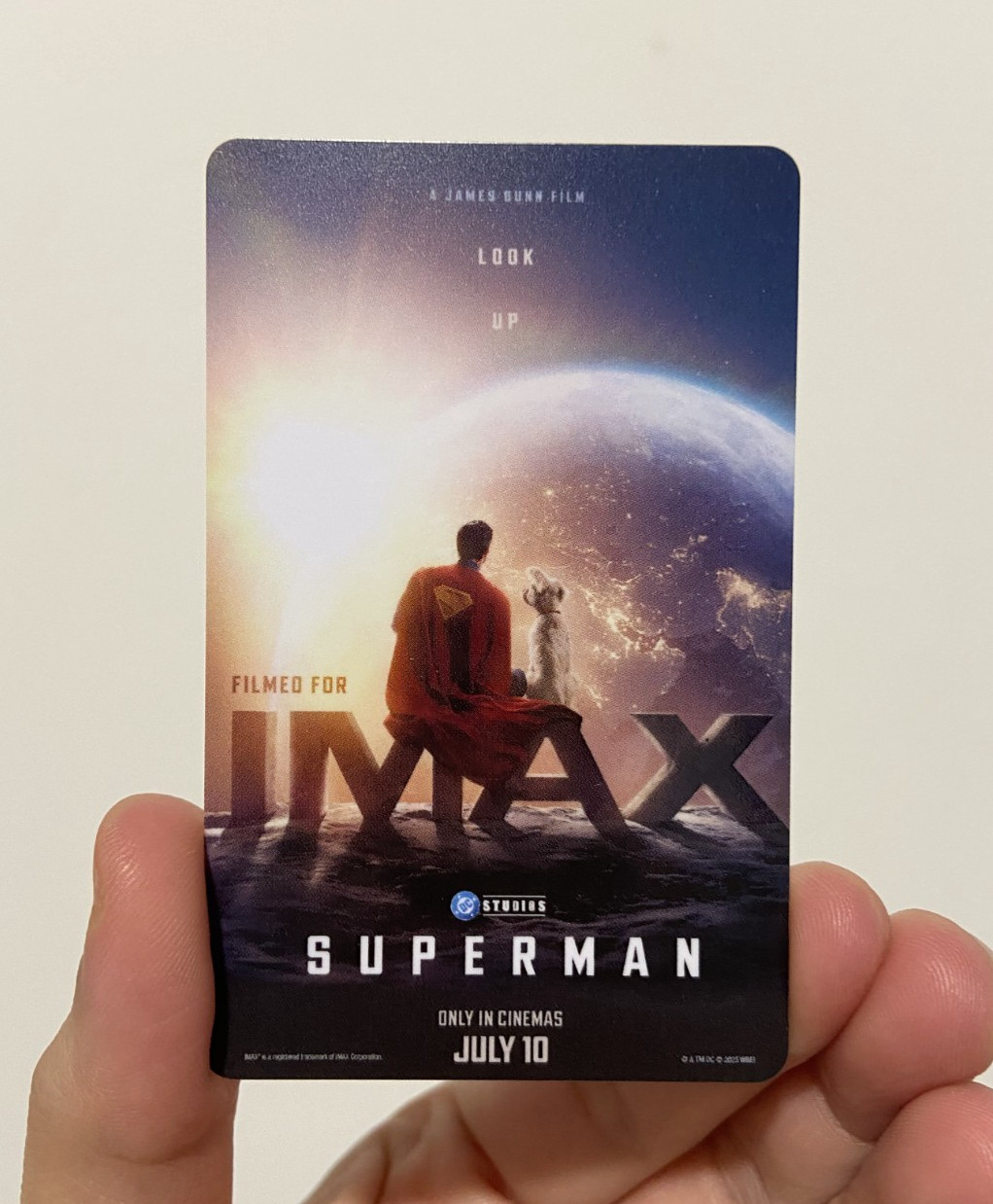SUPERMAN 2025 Movie IMAX Collectible Card Ticket Theater Combined Shipping OK
