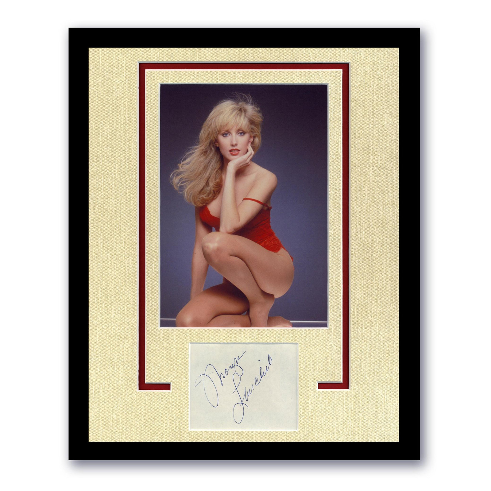 Morgan Fairchild “The Seduction” AUTOGRAPH Signed Framed 11×14 Display B ACOA