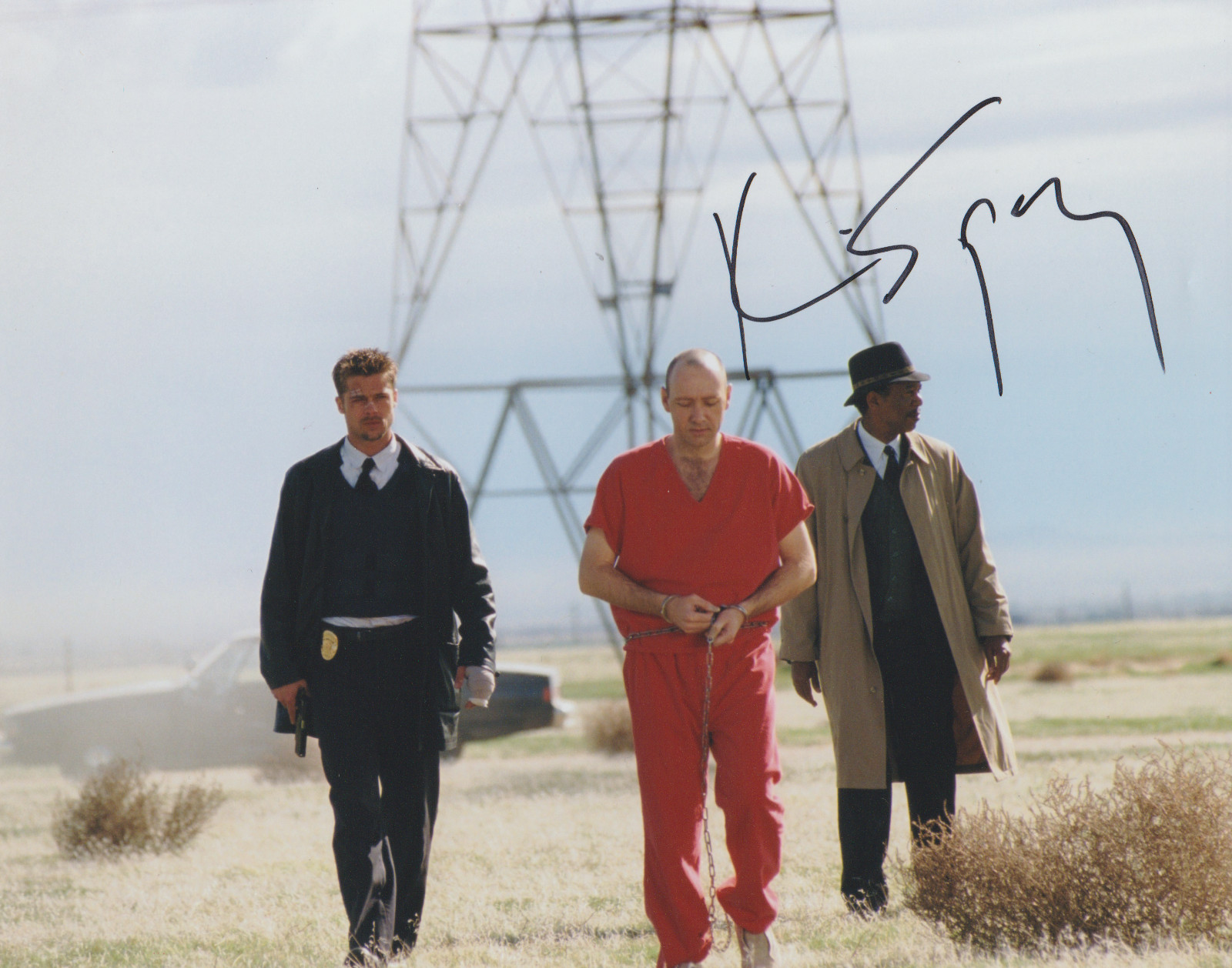 KEVIN SPACEY SE7EN SIGNED 8X10 COLOR PHOTO JOHN DOE AUTOGRAPH