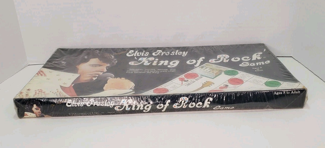Vintage 1978 ELVIS PRESLEY “King of Rock” Rock & Roll Music BOARD GAME Sealed