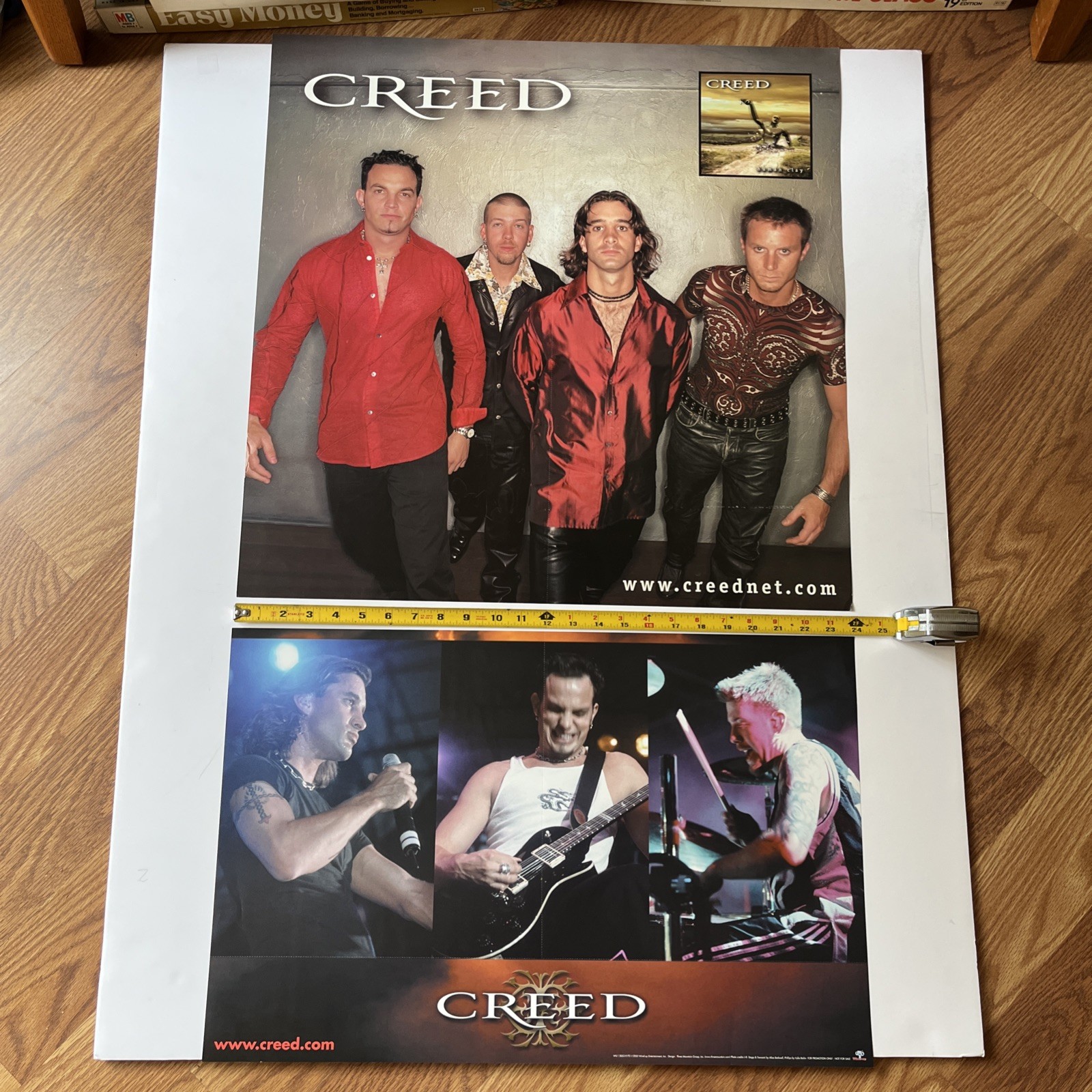 Creed 1999 Human Clay 2 sided promotional heavy Poster New Old Stock