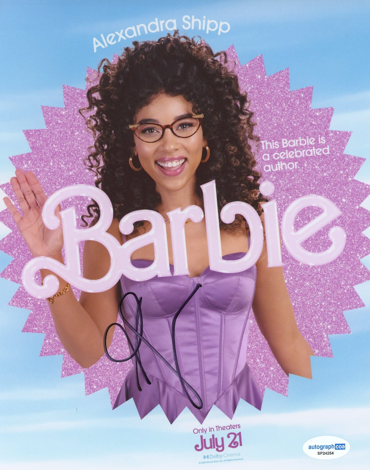 Alexandra Shipp Signed Autographed BARBIE 8×10 Photo ACOA A
