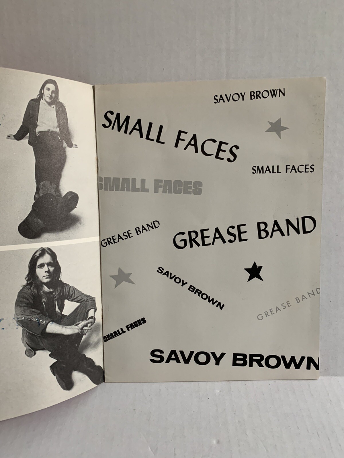 ROD STEWART Small Faces Savoy Brown Grease Band 1971 tour program book Rock Roll